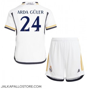 Real Madrid Arda Guler #24 Kotipaita Lapsille 2023-24 Lyhythihainen (+ shortsit)